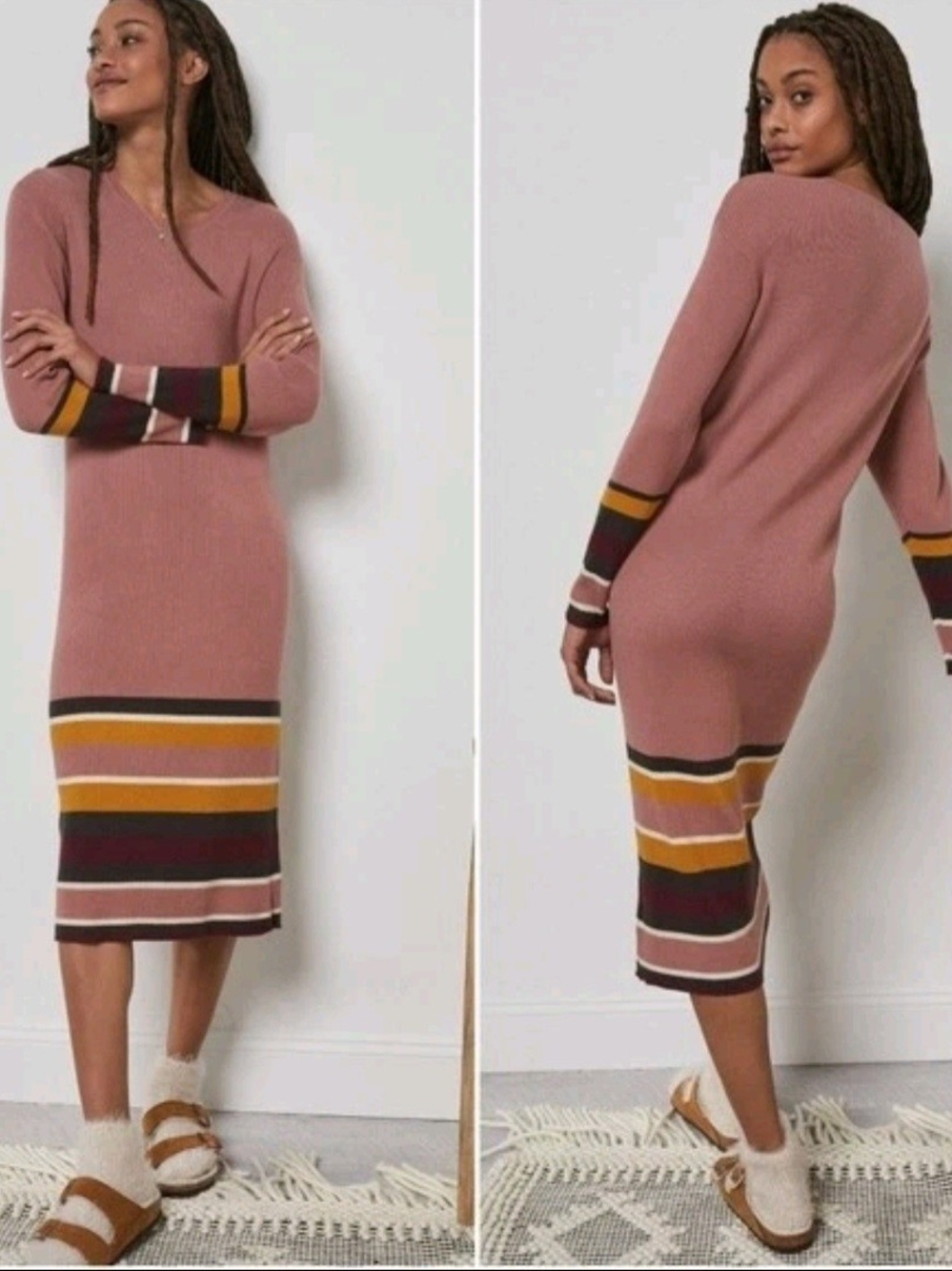 Anthropology Saturday/Sunday Parvati Viscose Blend Sweater Dress Small